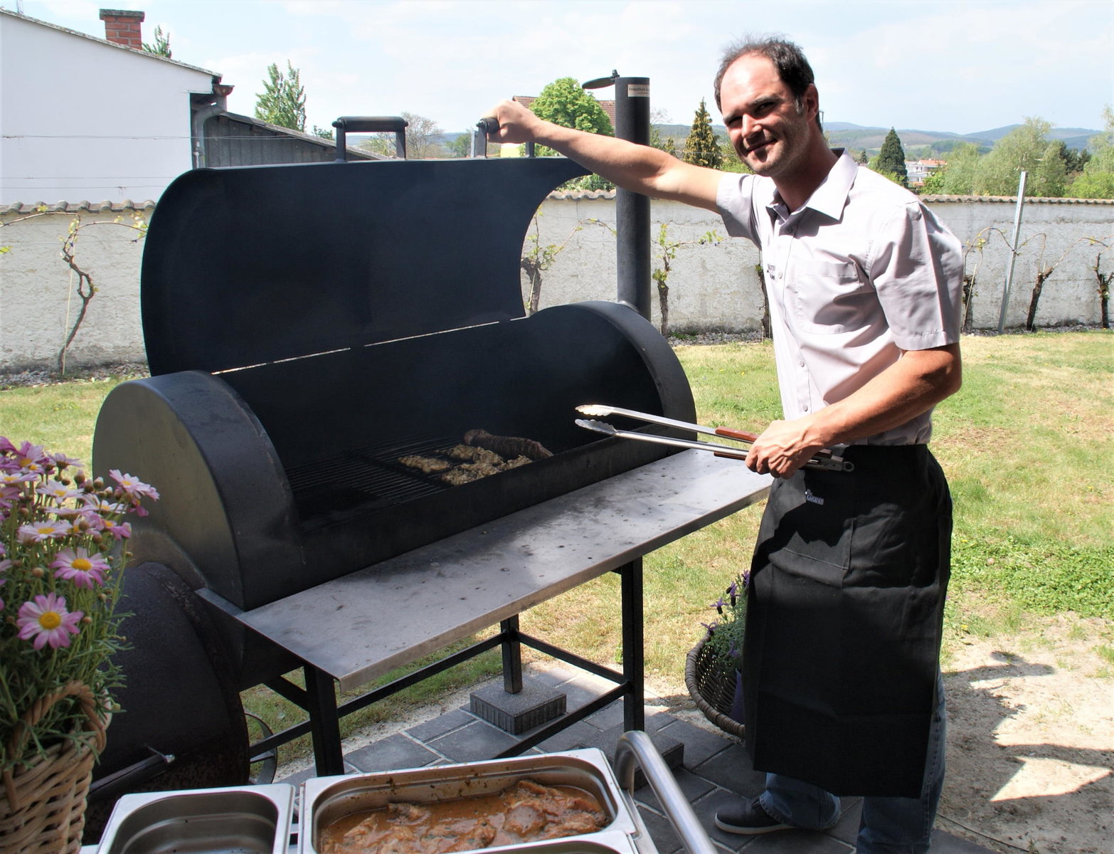 Inhaber beim smoken